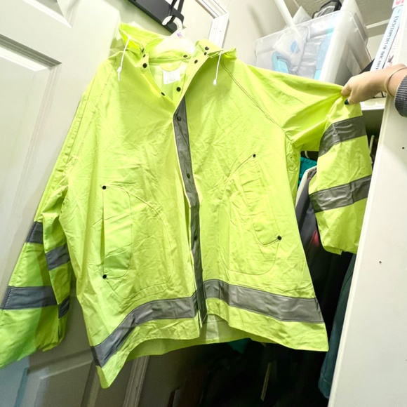 |•HIGH-VISIBILITY SAFETY RAIN SUIT• Fluorescent Fluorescent Size XXL (Ha… - Picture 3 of 16
